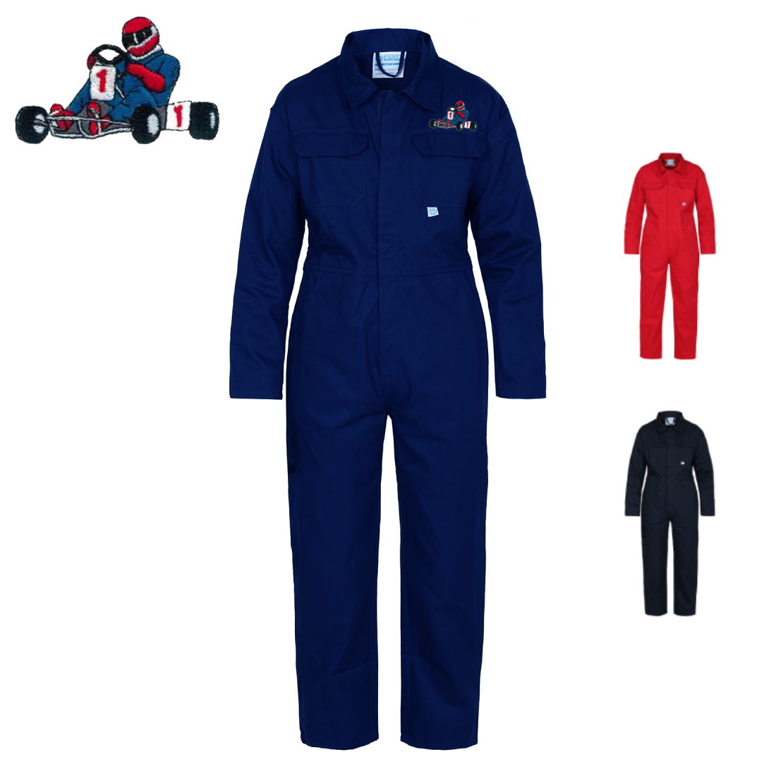 Kids Go-Karting Emblem "Themed" Coveralls