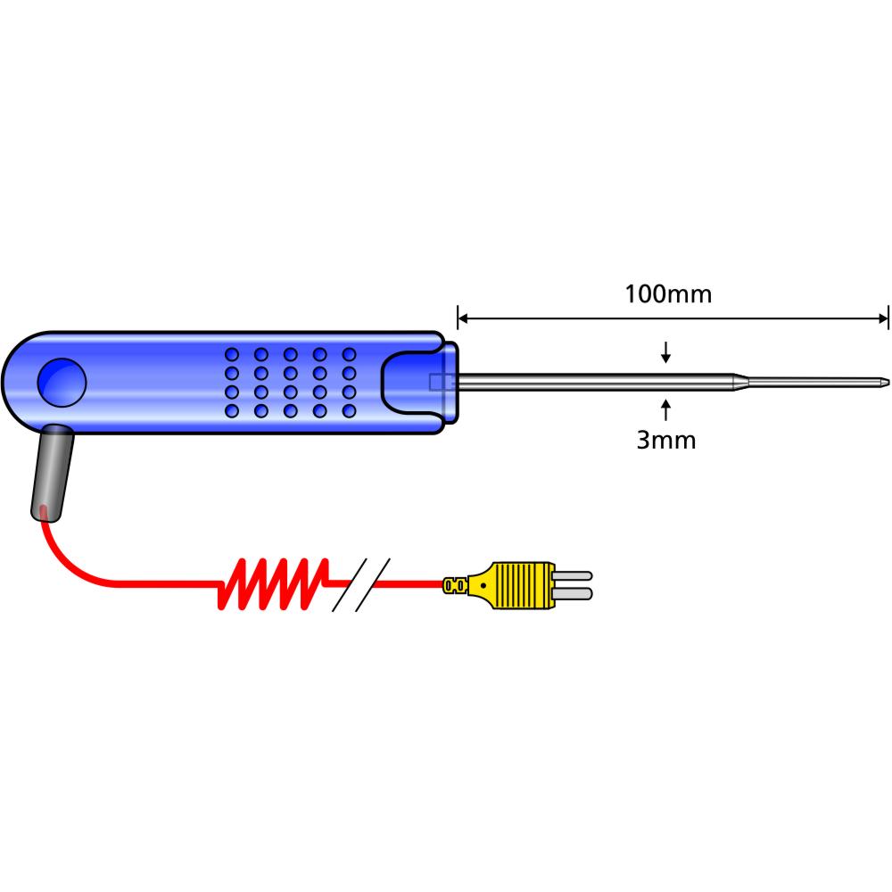 Comark Thin Tip Penetration Probe - Type K (PK19M)