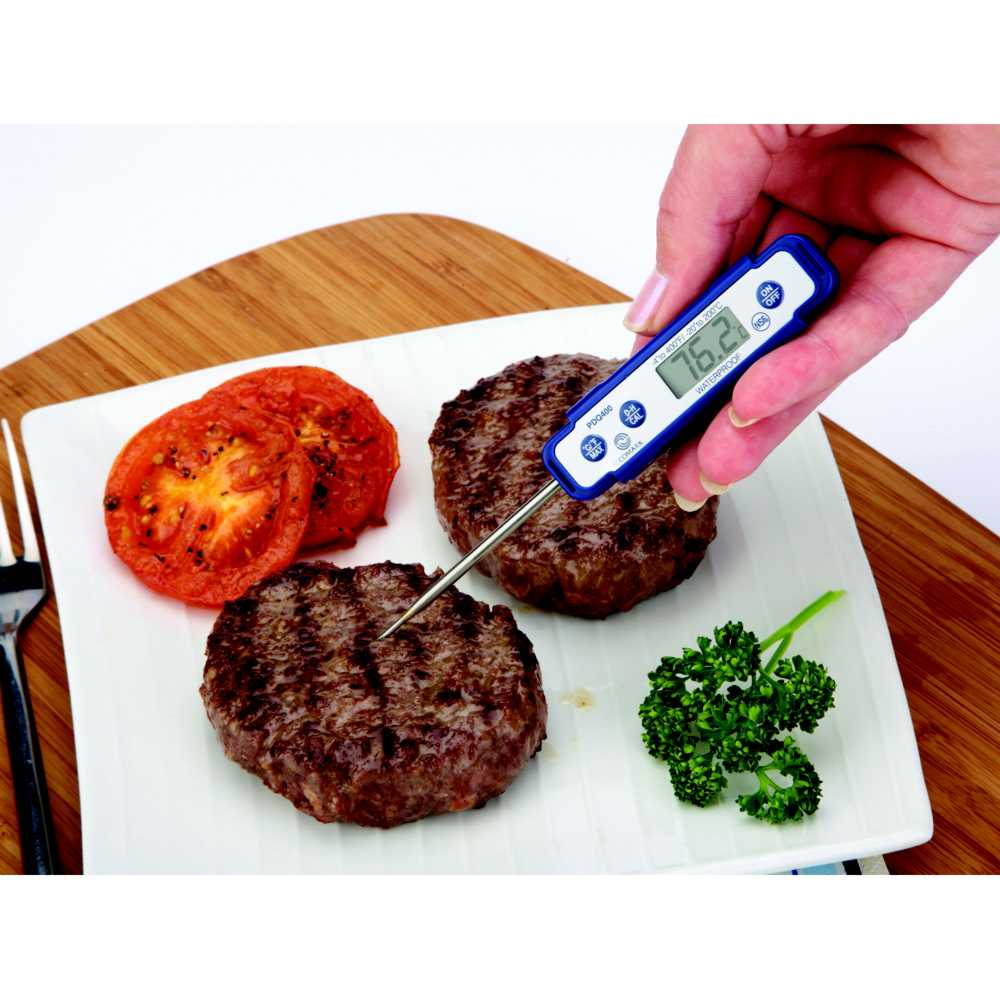 Comark PDQ400 Waterproof Thermometer with 5 Year Limited Warranty