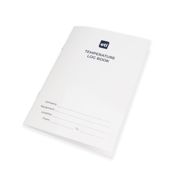 ETI A5 Temperature Log Book – 6 Months of Food Temperature Records