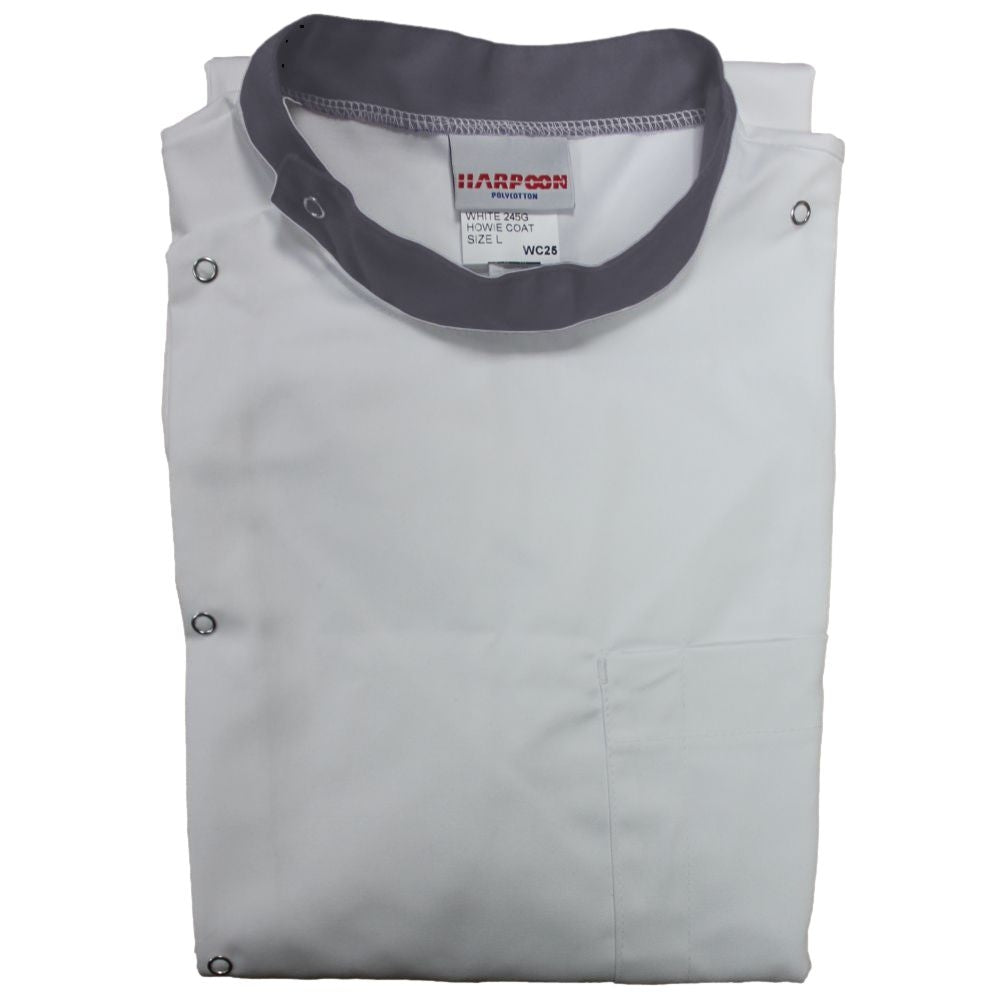 White Howie Lab Coats with Grey Coloured Collar