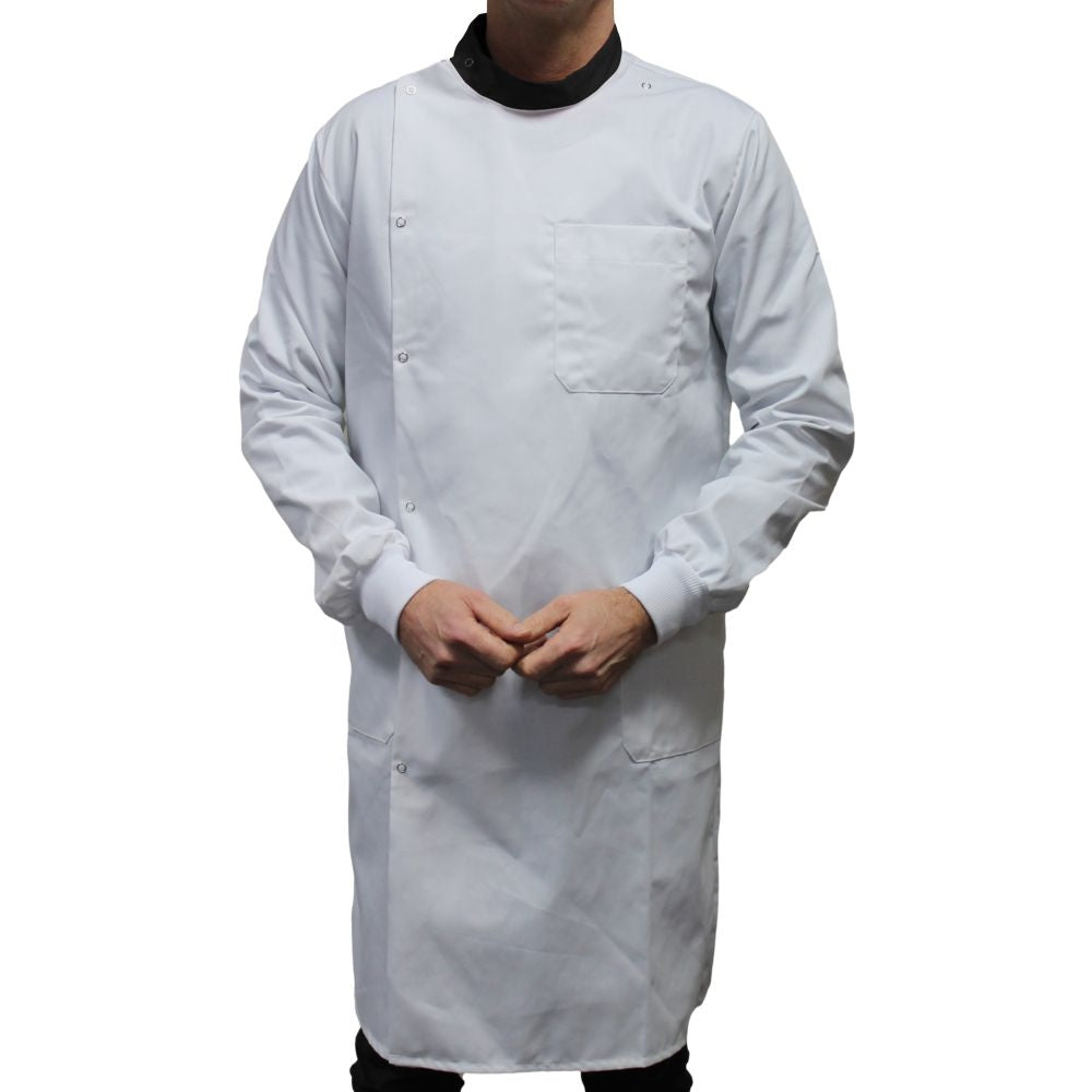 White Howie Lab Coats with Black Coloured Collar