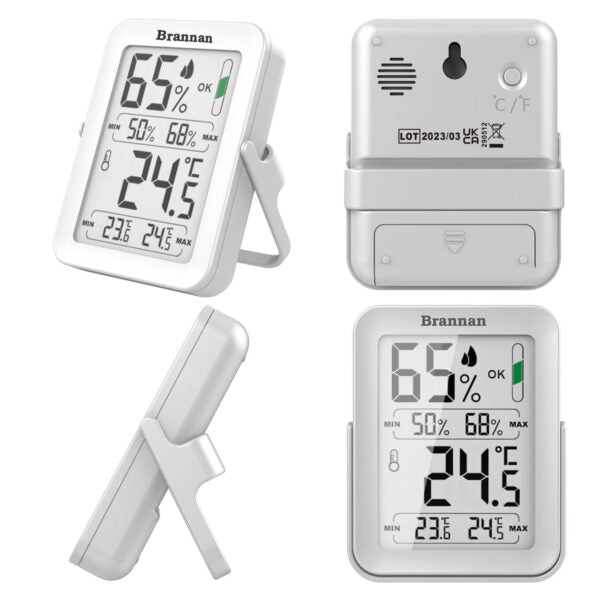 Brannan Max/Min Thermometer & Hygrometer with Auto Re-set