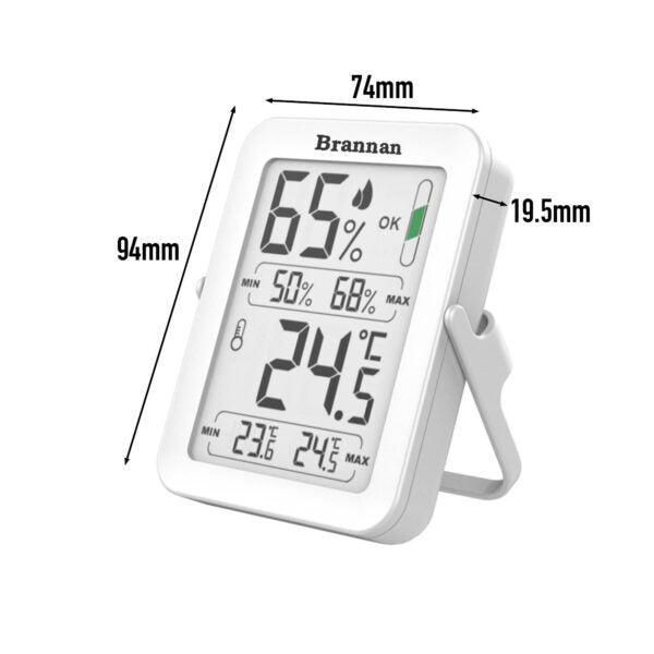 Brannan Max/Min Thermometer & Hygrometer with Auto Re-set