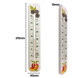 Brannan White Wall Thermometer with Fruit Design