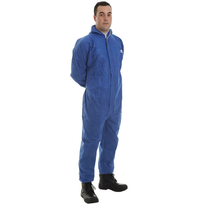 Disposable Supertouch Supertex® SMS Type 5/6 Blue Coverall
