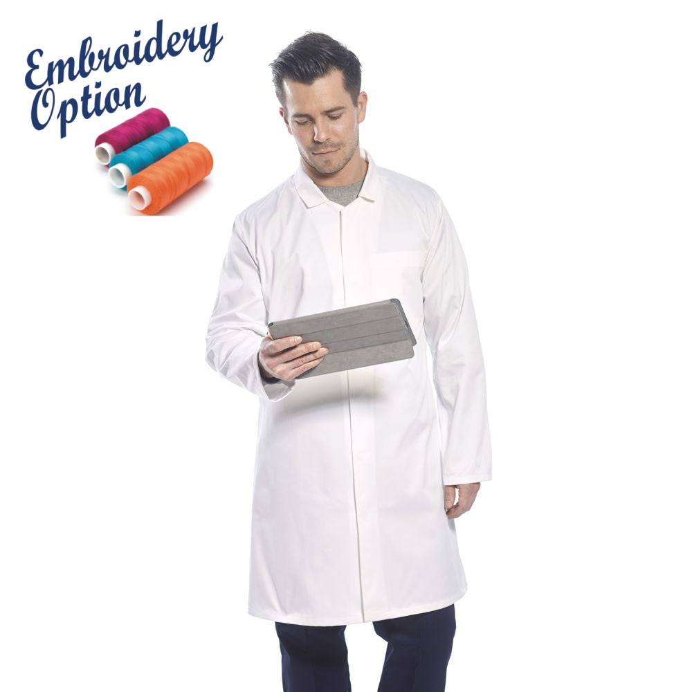 Portwest White Food Trade Coat (No External Pockets)