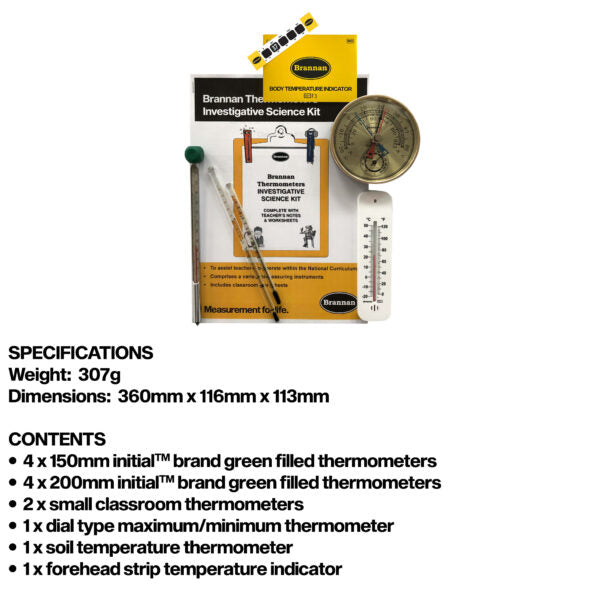 Classroom Investigative Science & Thermometer Kit for Schools & Education