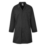Black Portwest Standard Warehouse / Lab Coat - with Pockets