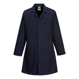 Navy Portwest Standard Warehouse / Lab Coat - with Pockets