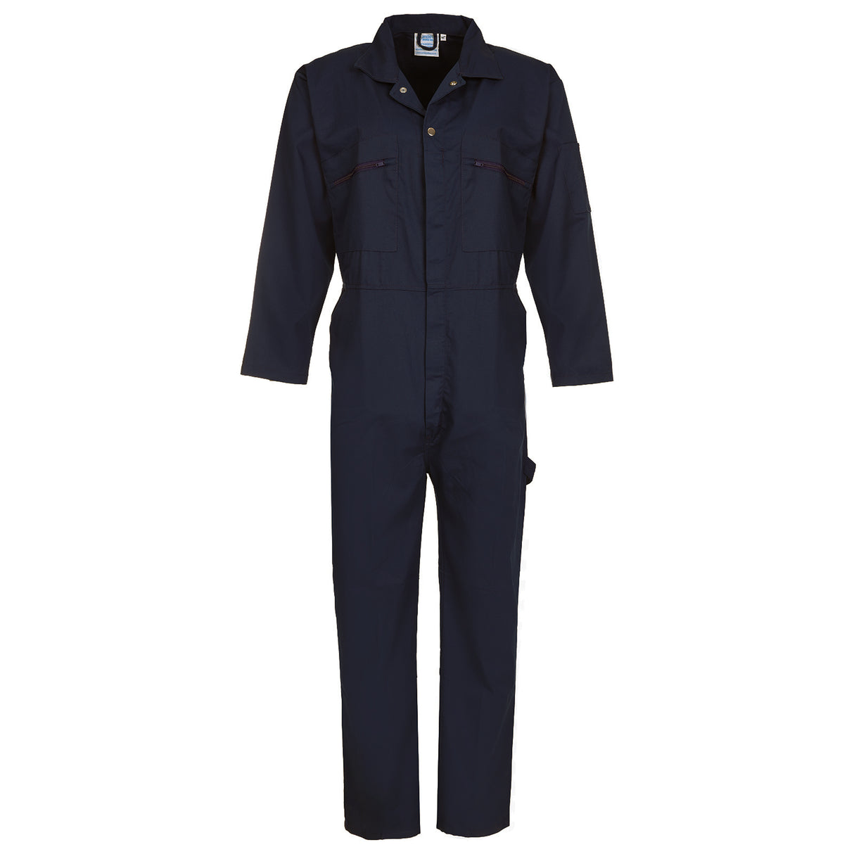 Mens Navy 240gm Coveralls Zip Front