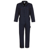 Mens Navy 240gm Coveralls Zip Front