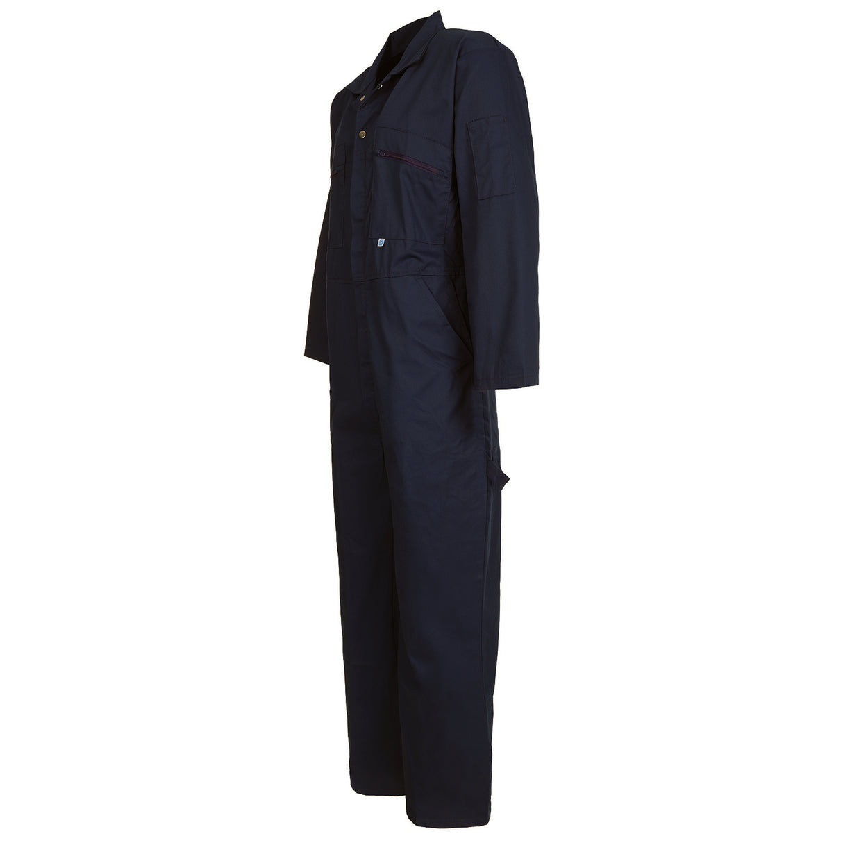 Mens Navy 240gm Coveralls Zip Front