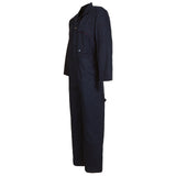 Mens Navy 240gm Coveralls Zip Front