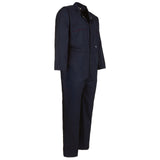 Mens Navy 240gm Coveralls Zip Front