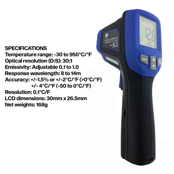 Brannan Multi-Spot Infrared Thermometer – High Range