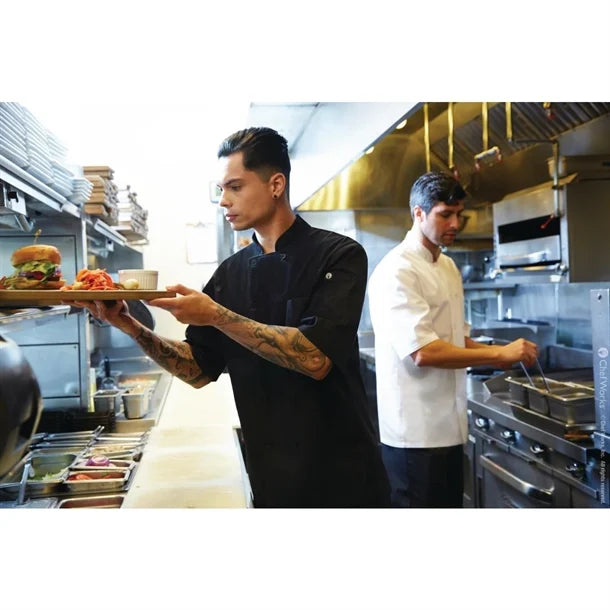 Chef Works Montreal Chef Jacket Black (Short Sleeve)