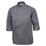 Colour by Chef Works 3/4 Sleeve Chef Jacket - Grey