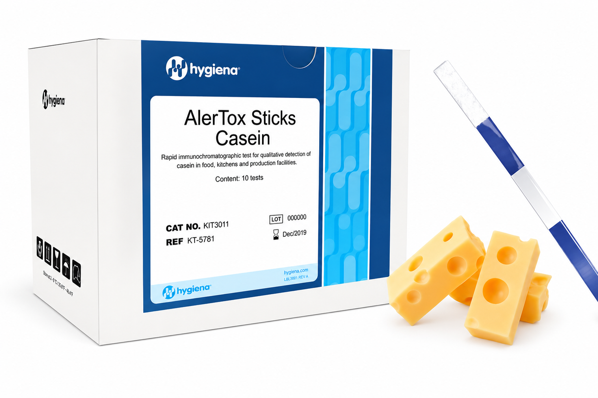 Hygiena AlerTox Rapid Lateral Flow Test Sticks for Casein