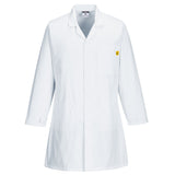 Portwest Anti-Static ESD Lab Coat in White