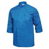 Colour by Chef Works 3/4 Sleeve Jacket - Blue