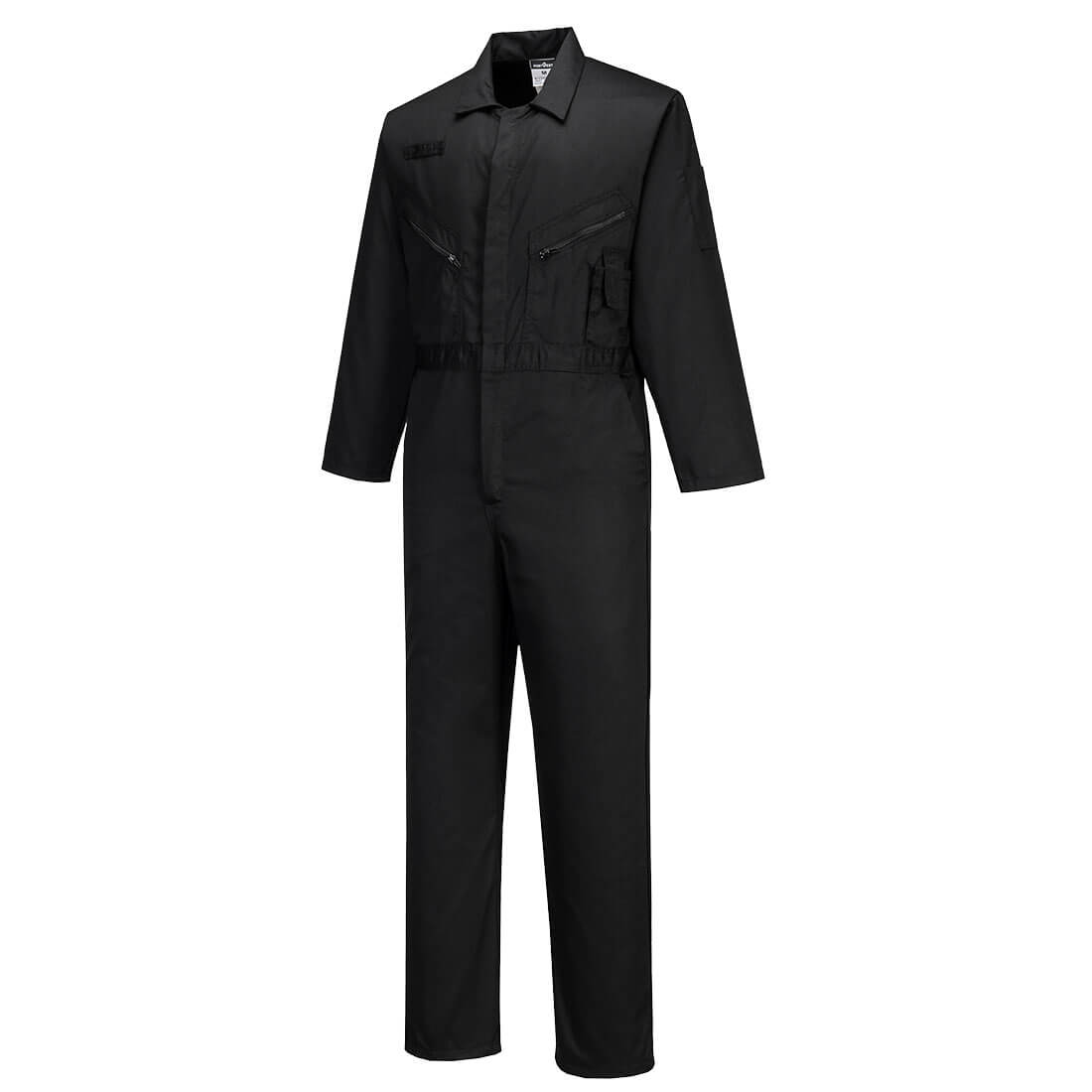 Portwest C813 Liverpool Zip Coverall - Regular / BK / L