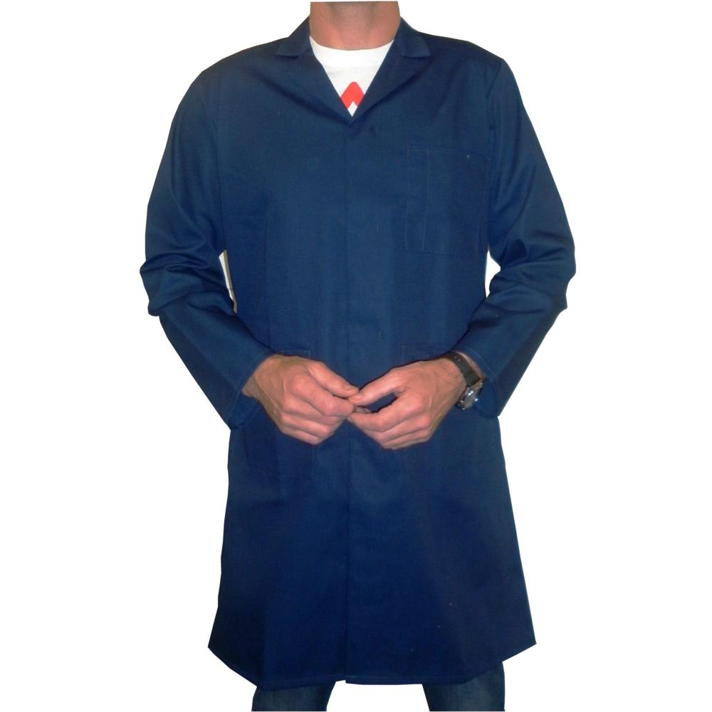 58" Chest Navy Warehouse Coat (With Pockets)