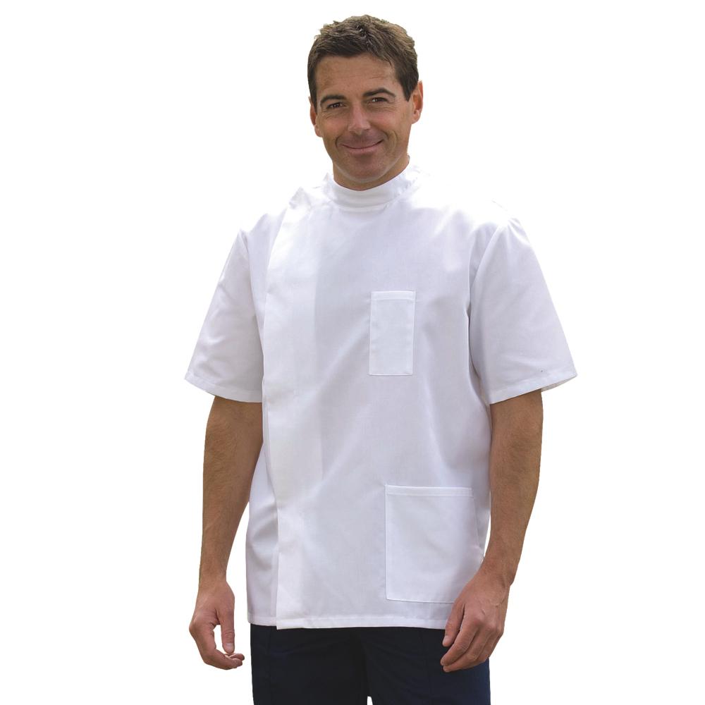 Mens Tunic - White – Food Safety Direct