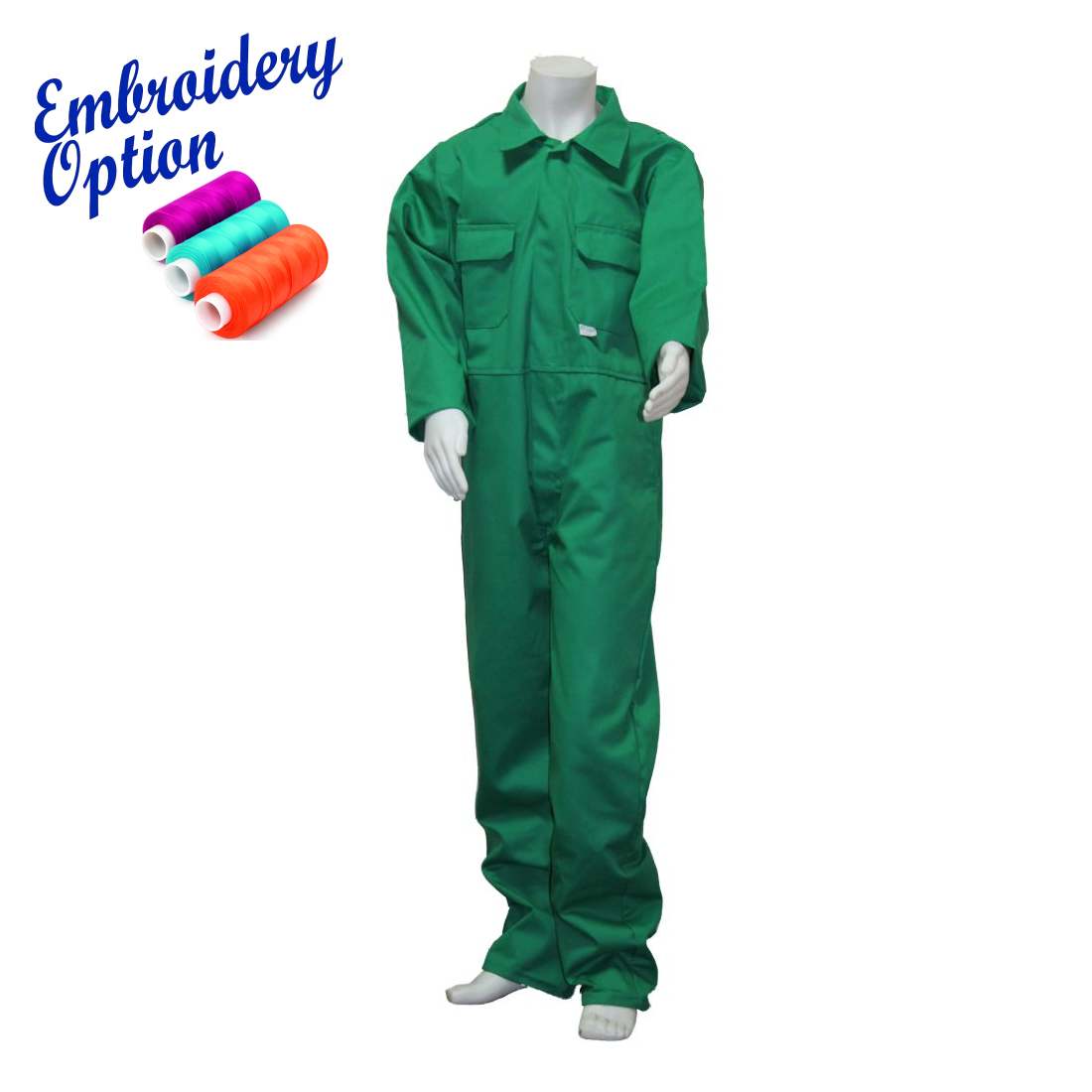 Kids Coveralls / Boiler Suit with Personalised Embroidery Option