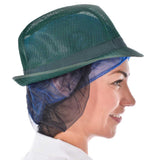 Green Catering Trilby with Snood - Food Trade / Butchers