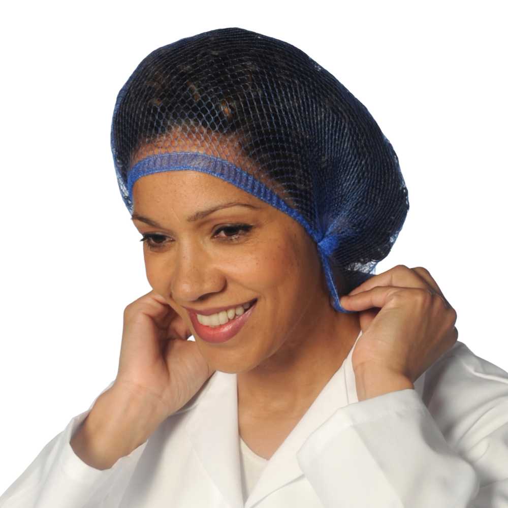 Detectable Blue Close Mesh Hairnets