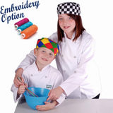 Kids White Chef Jacket / Coat - with Embroidery Option