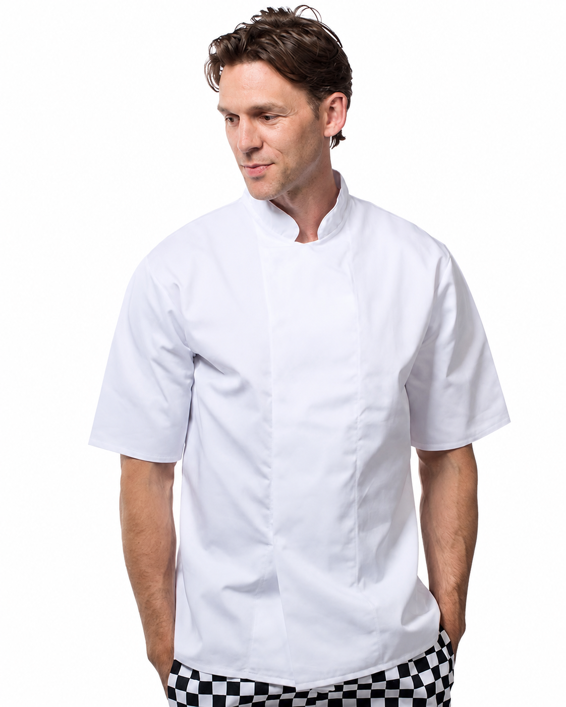 Chefs Jackets with Techno Mesh Back (Short Sleeved) - White