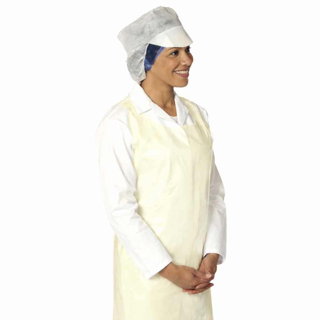 Yellow Disposable Polythene Aprons