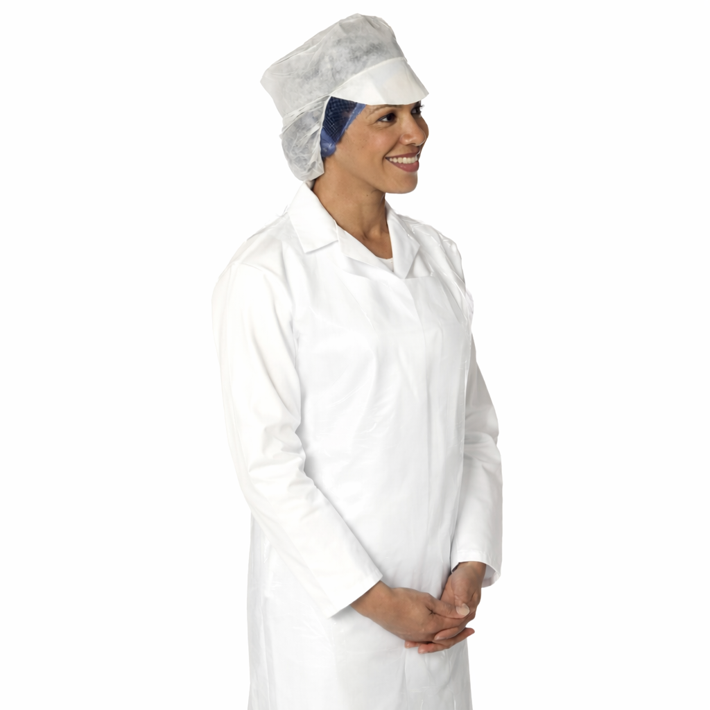 White Disposable Polythene Aprons
