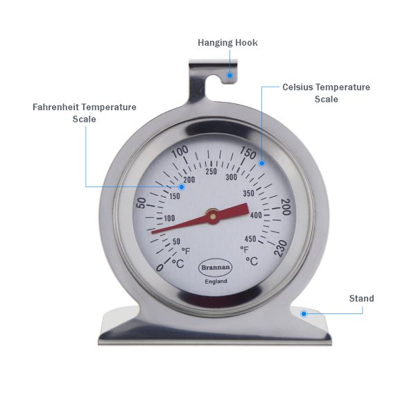 Brannan Dial Oven Thermometer - 50mm Stainless Steel