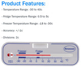 Brannan Horizontal Fridge Freezer Spirit Thermometer