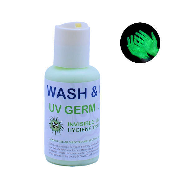 UV Hand & Germ Hygiene Training Lotion - Blue or Green