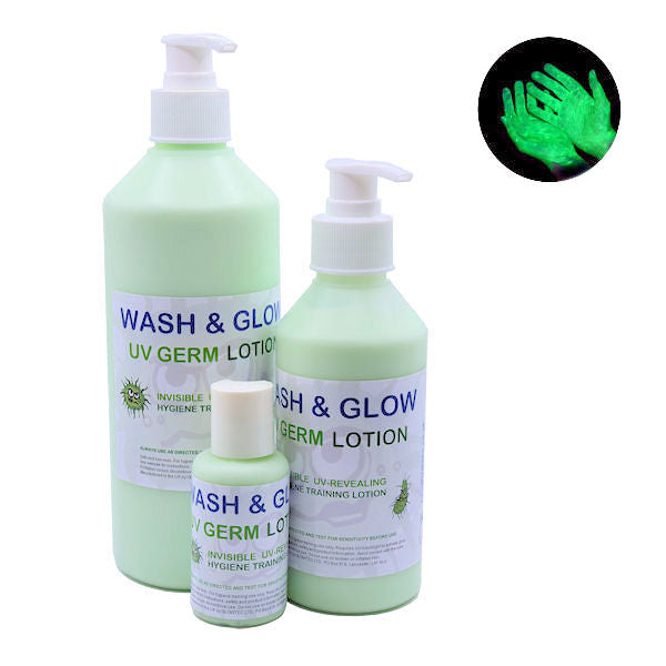 UV Hand & Germ Hygiene Training Lotion - Blue or Green