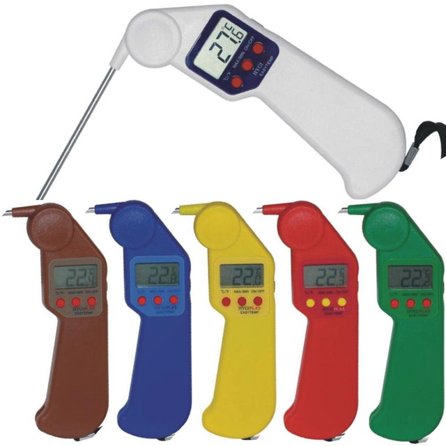 Germometer Hygiplas Easytemp Folding Thermometer (Various Colours) – Food Safety ...