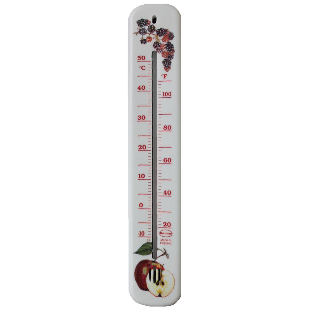 Brannan White Wall Thermometer with Fruit Design