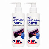 2 Pack / UV Hand Hygiene Training Indicator Lotion 200ml