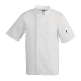 Vegas Chefs Jacket (Short Sleeve) - White