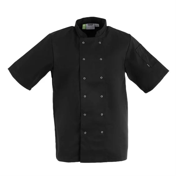 Vegas Chefs Jacket (Short Sleeve) - Black