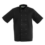 Vegas Chefs Jacket (Short Sleeve) - Black