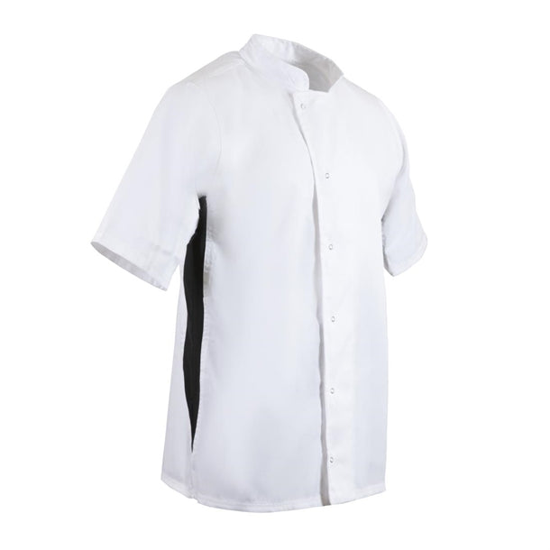 Whites Nevada Unisex Chef Jacket Black & White