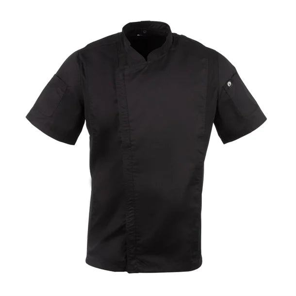 Chef Works Springfield Chef Jacket Black (Short Sleeve)