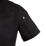 Chef Works Springfield Chef Jacket Black (Short Sleeve)