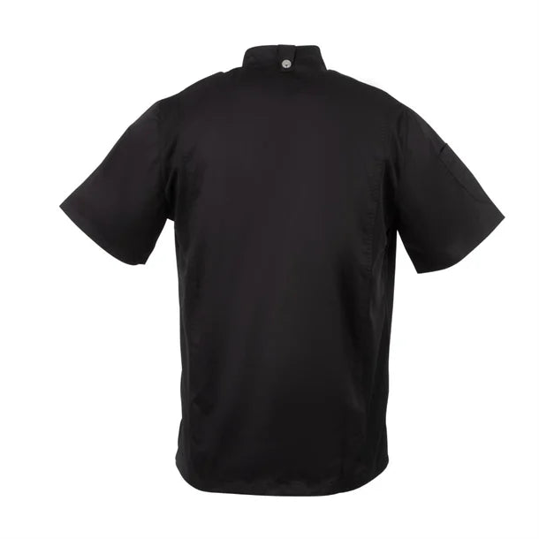 Chef Works Springfield Chef Jacket Black (Short Sleeve)