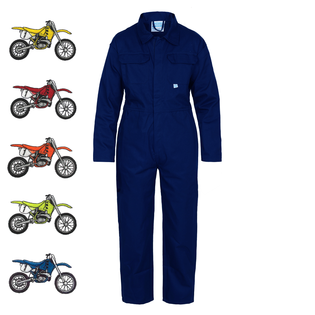 Kids Motocross Bike Emblem "Themed" Coveralls